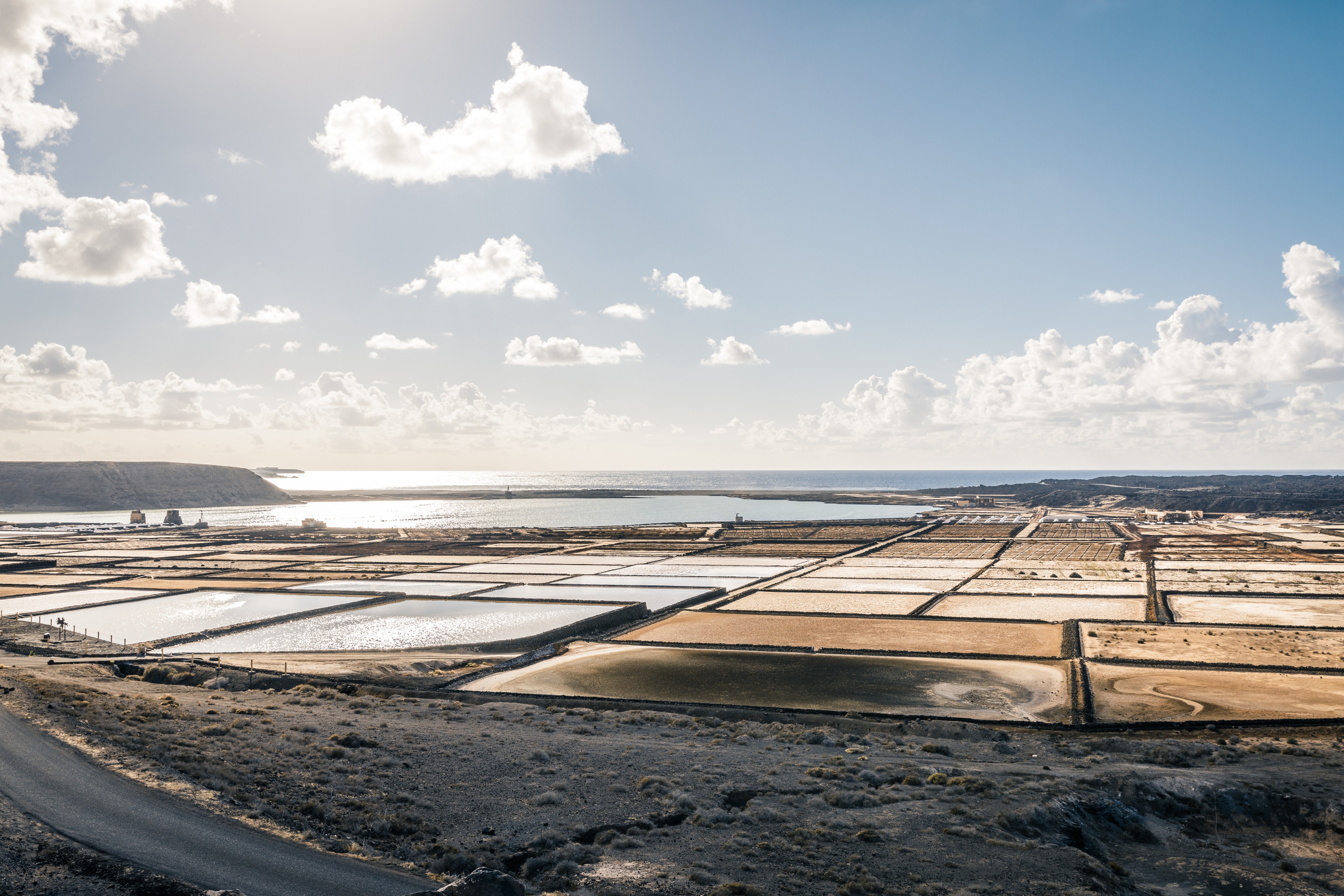 The beautiful palette of ochre and blue colors of the Janubio Salt Flats in Lanzarote.

#lanzarote #salinasdejanubio #canaryislands #spain